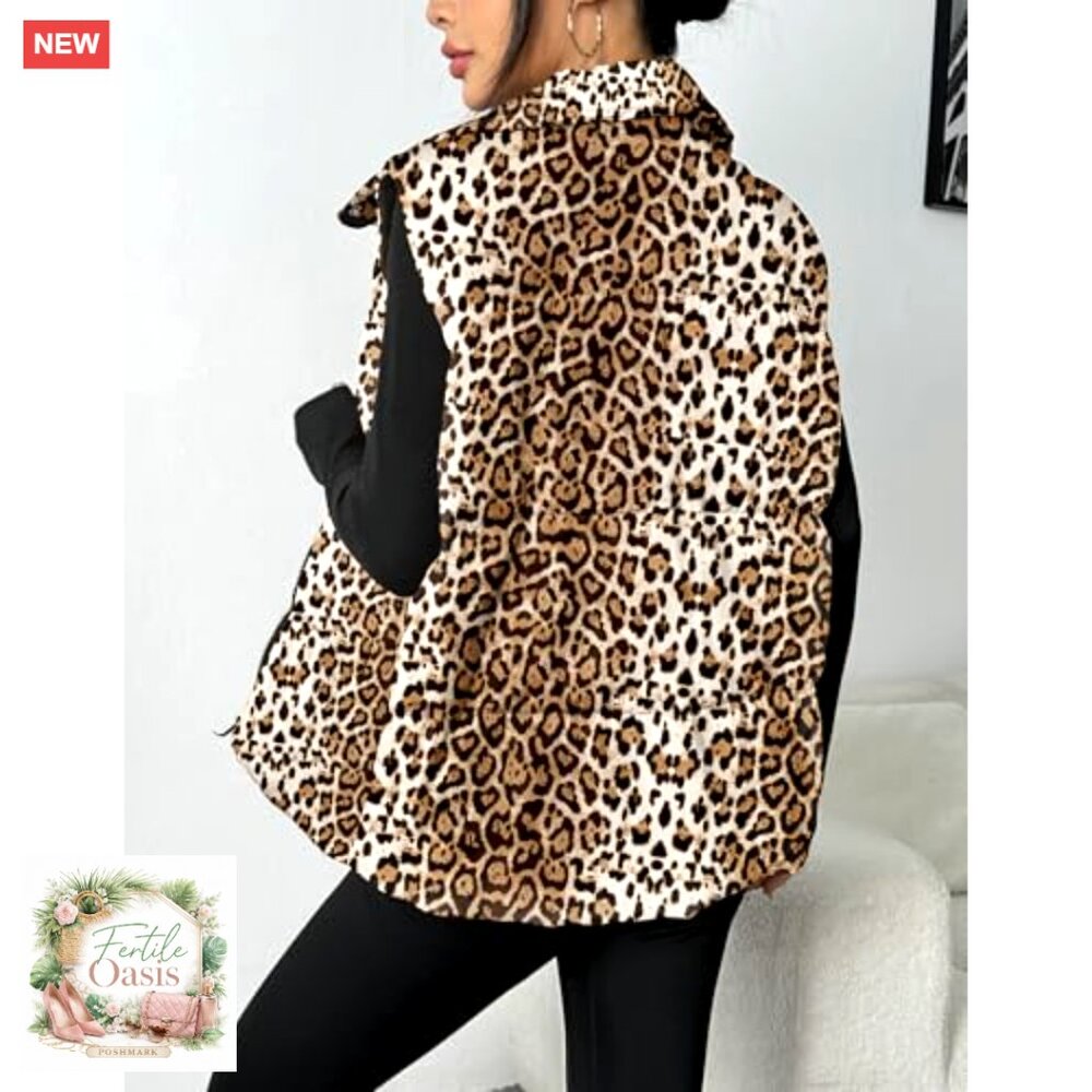 Lightweight Puffer Vest Stand Collar Sleeveless Winter Warm Zip Up Outerwear - Picture 6 of 7
